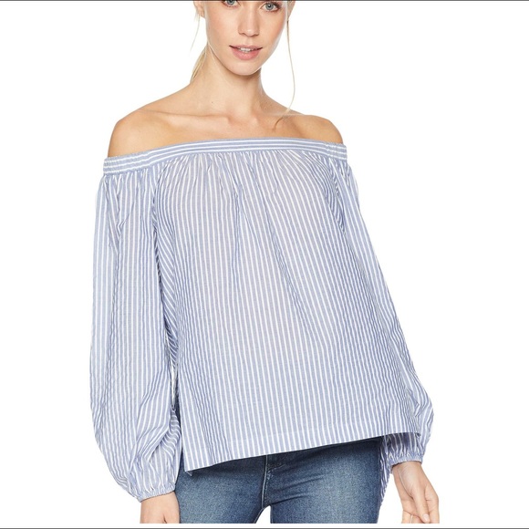 bcbg off the shoulder top
